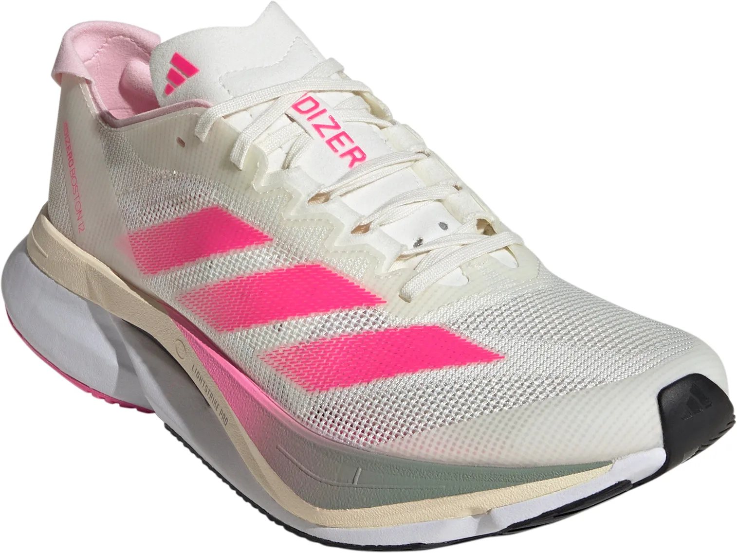 adidas Adizero Boston 12 Womens Running Shoes - White