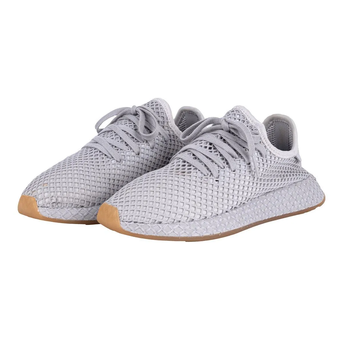 Adidas Deerupt Muted Neons Sport Shoes Fabric Grey Colour For Men