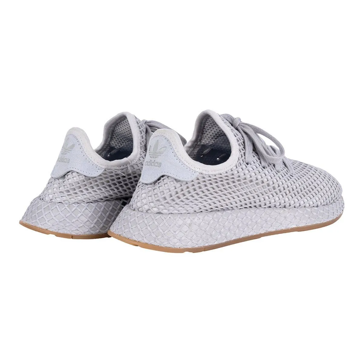 Adidas Deerupt Muted Neons Sport Shoes Fabric Grey Colour For Men