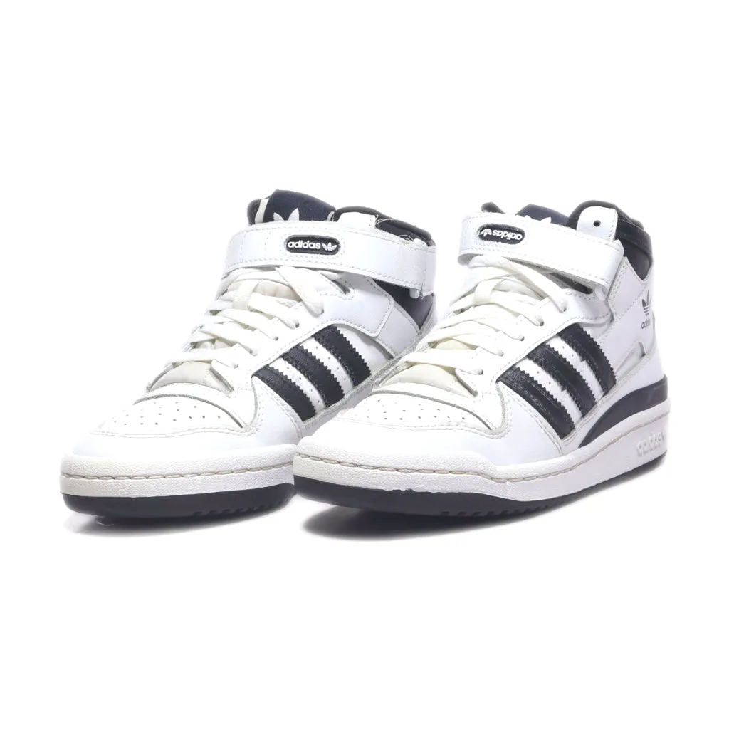 Adidas Forum Mid High-Top Sneakers Leather White Colour For Women