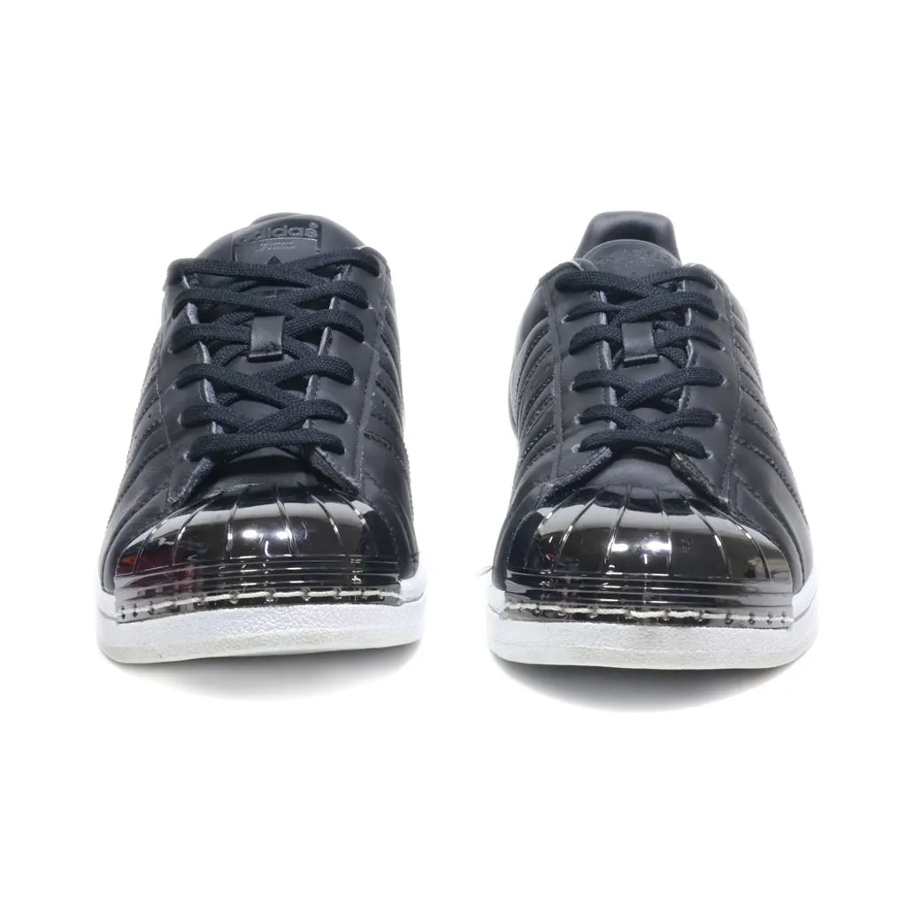 Adidas Superstar Low-Top Sneakers Leather Black Colour For Women