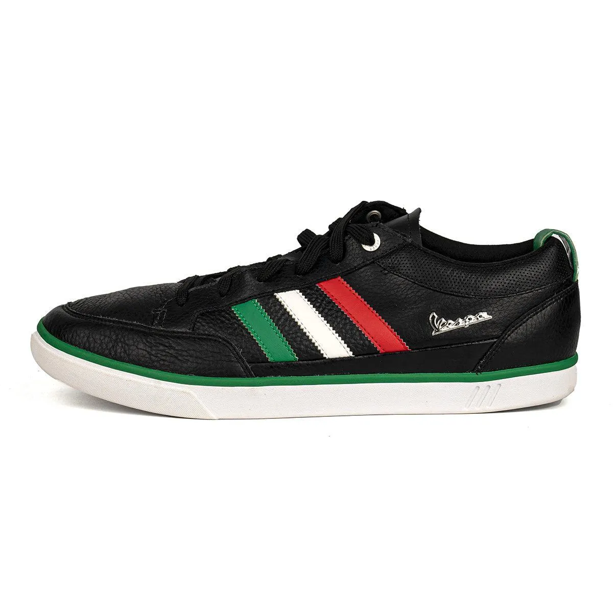 Adidas Vespa Pk Lo Low-Top Sneakers Leather Black Colour For Men