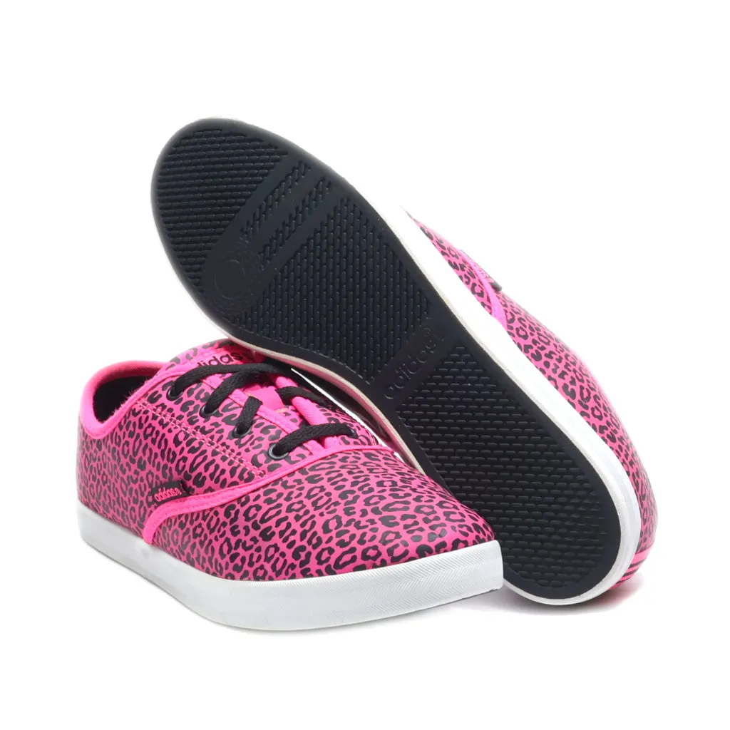 Adidas Vlneo Casual Low-Top Sneakers Leather Pink Colour For Women