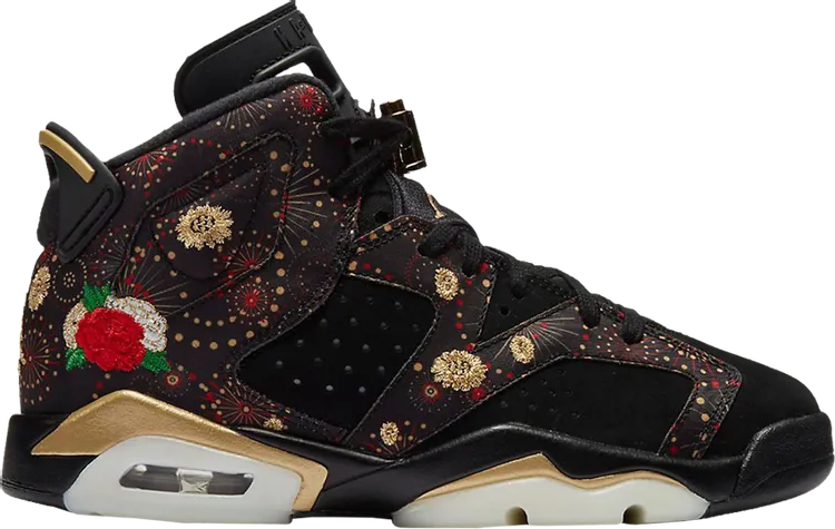 Air Jordan 6 Retro BG Chinese New Year sneakers, black