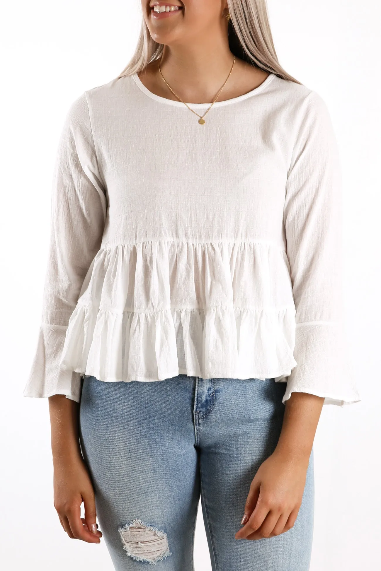 Aiyana Top White