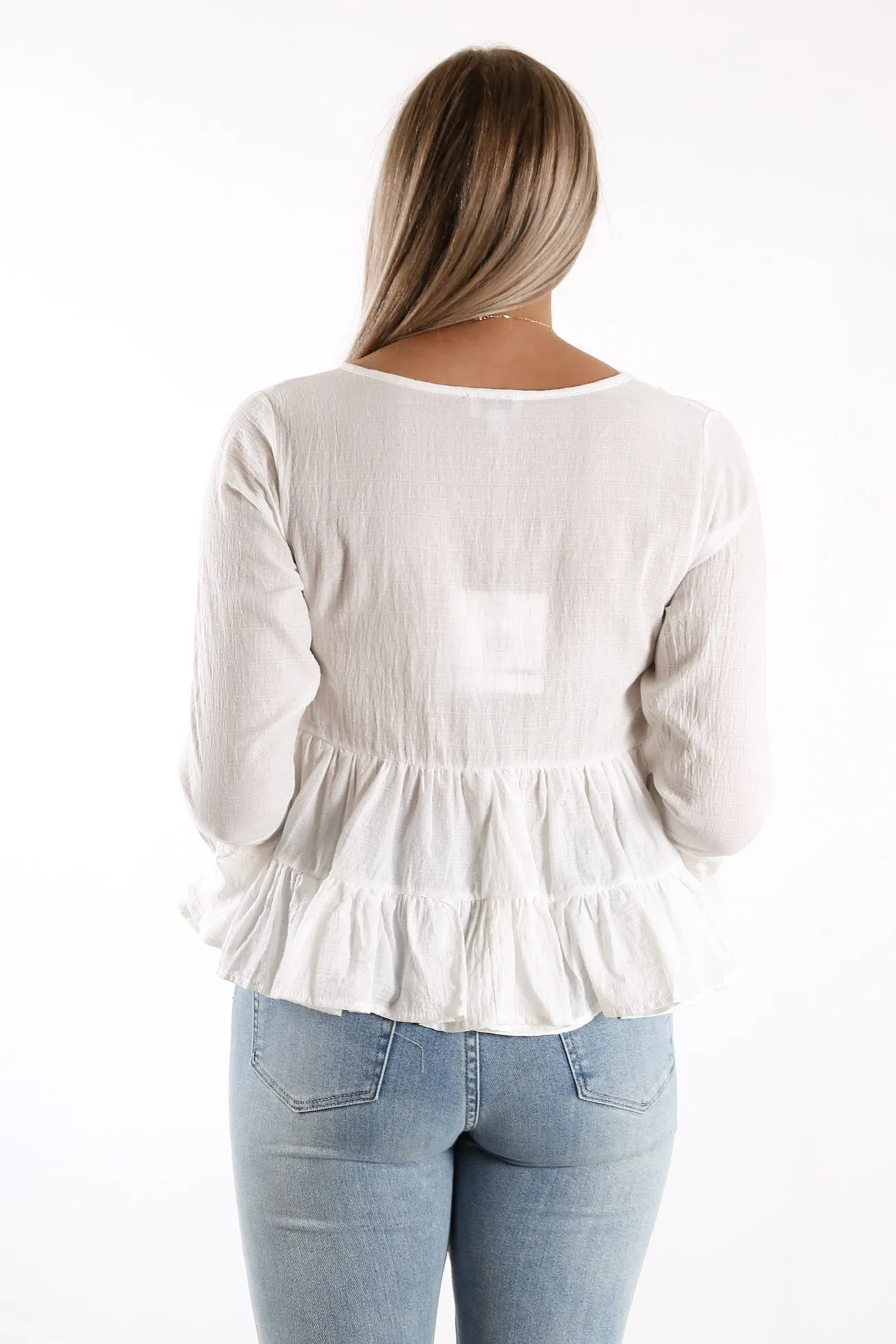 Aiyana Top White