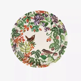 Autumn Hedgerow Round Tin Tray