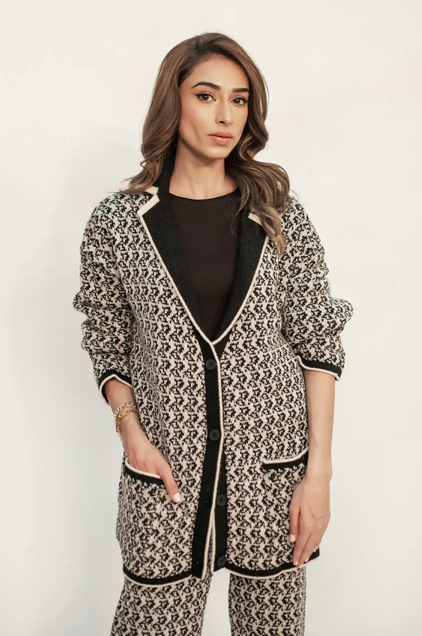 Autumn Winter '24 - Layla Black & White Knit Suit