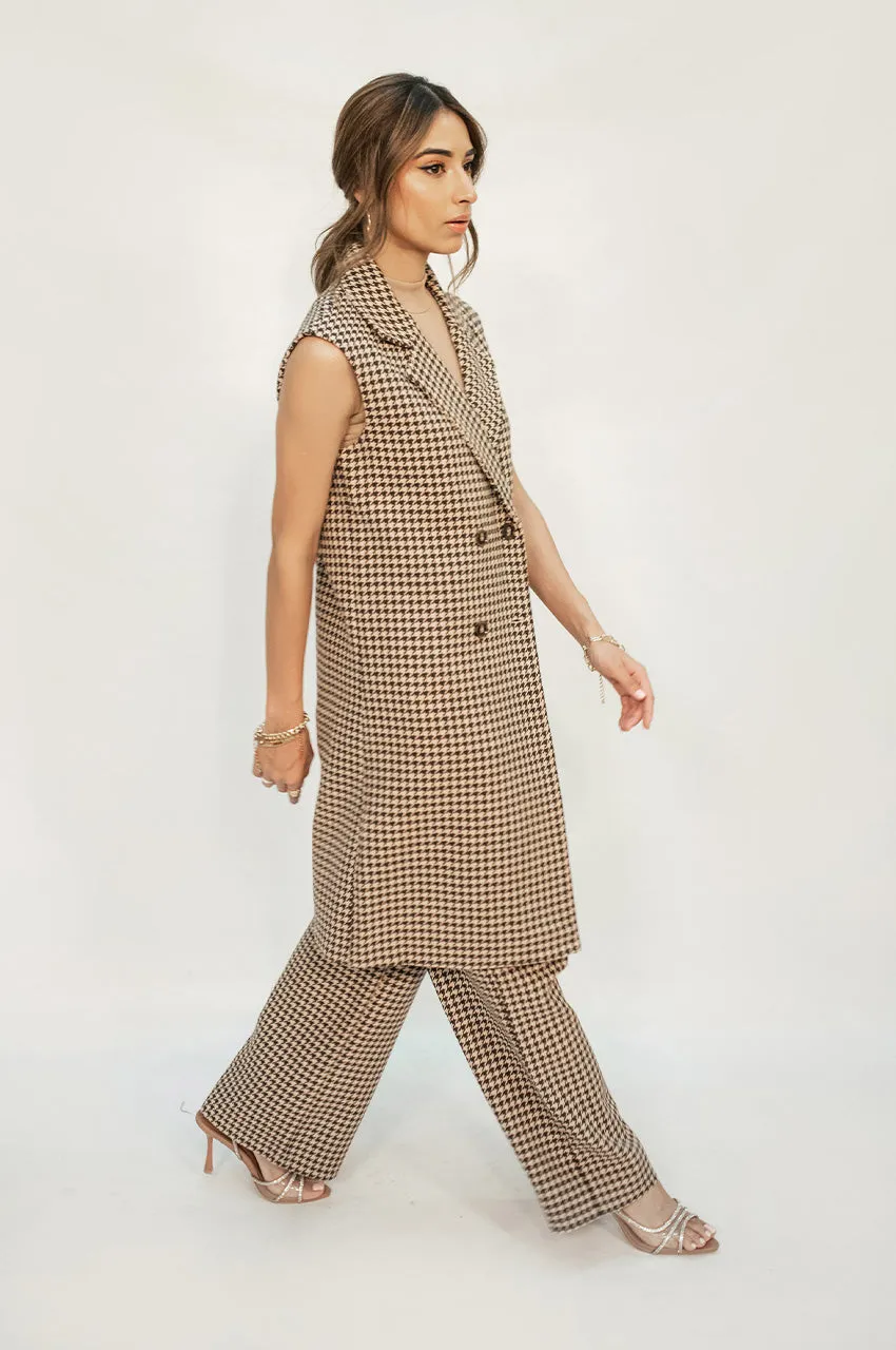 Autumn Winter '24 - Sofia Tweed Houndstooth Sleeveless Suit