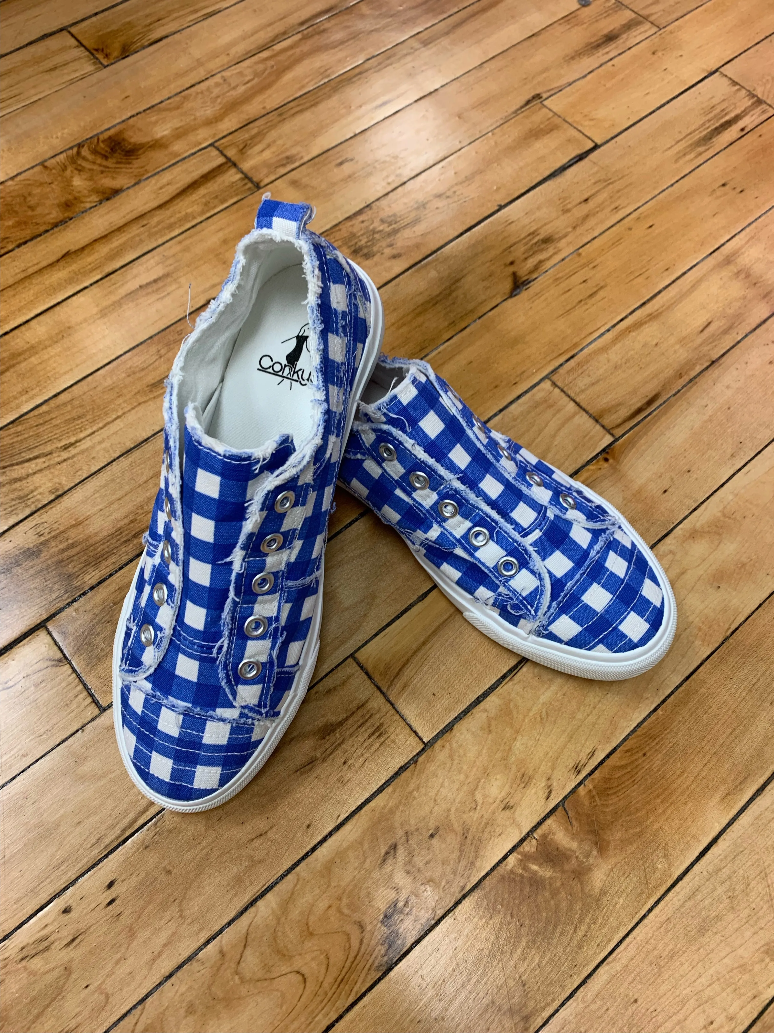 Babalu Corkys - Blue Gingham