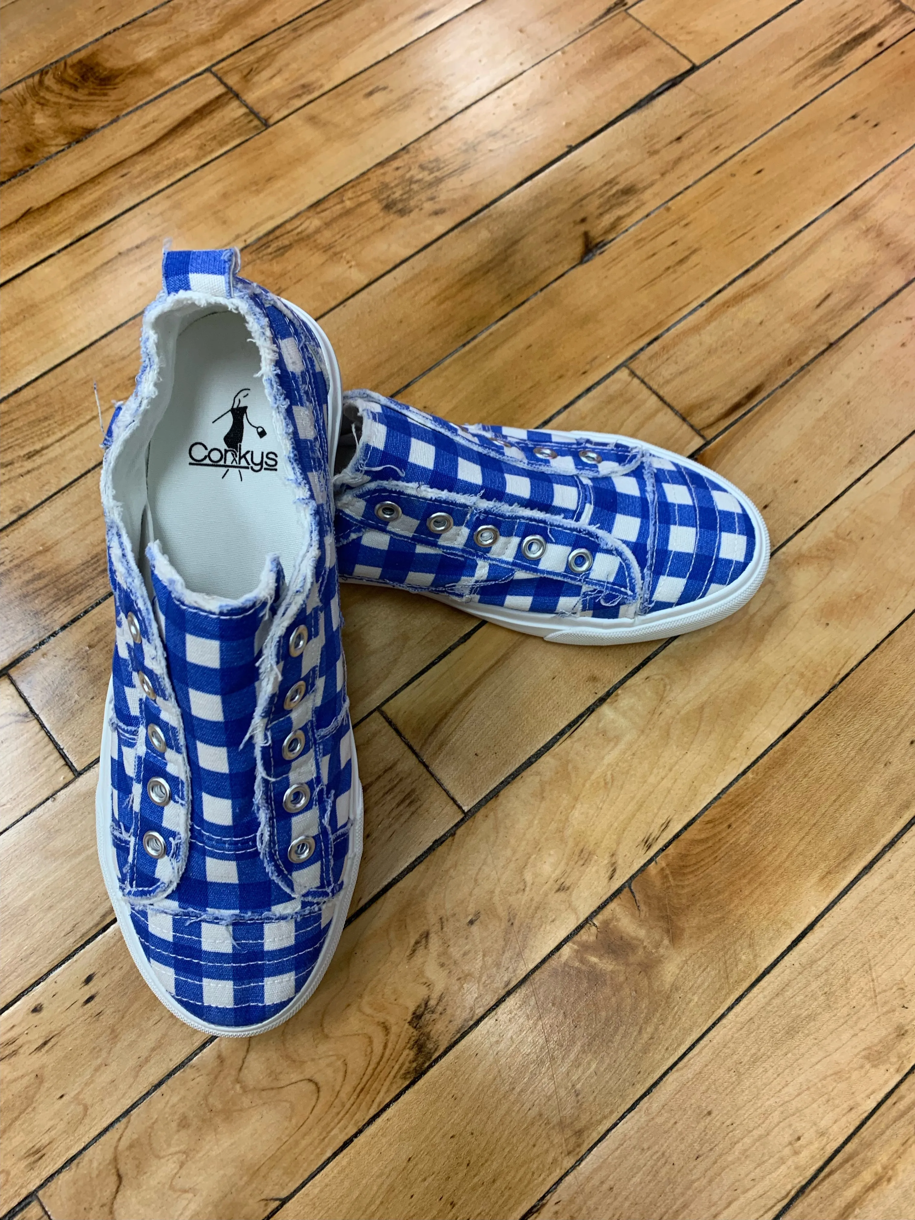 Babalu Corkys - Blue Gingham