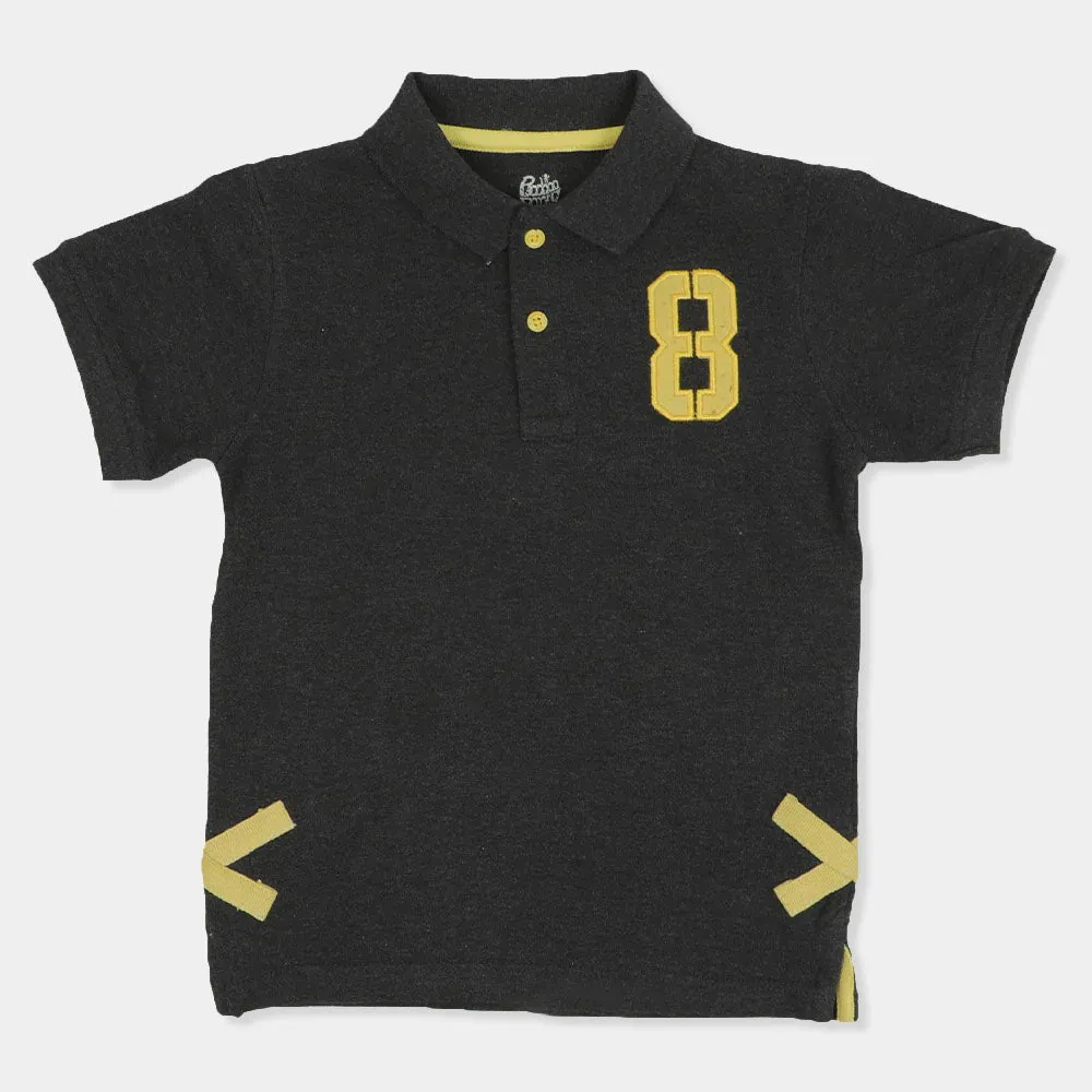 Boys Polo 8 - Charcoal