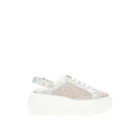 Casadei Beige Italian Leather Sneakers For Women