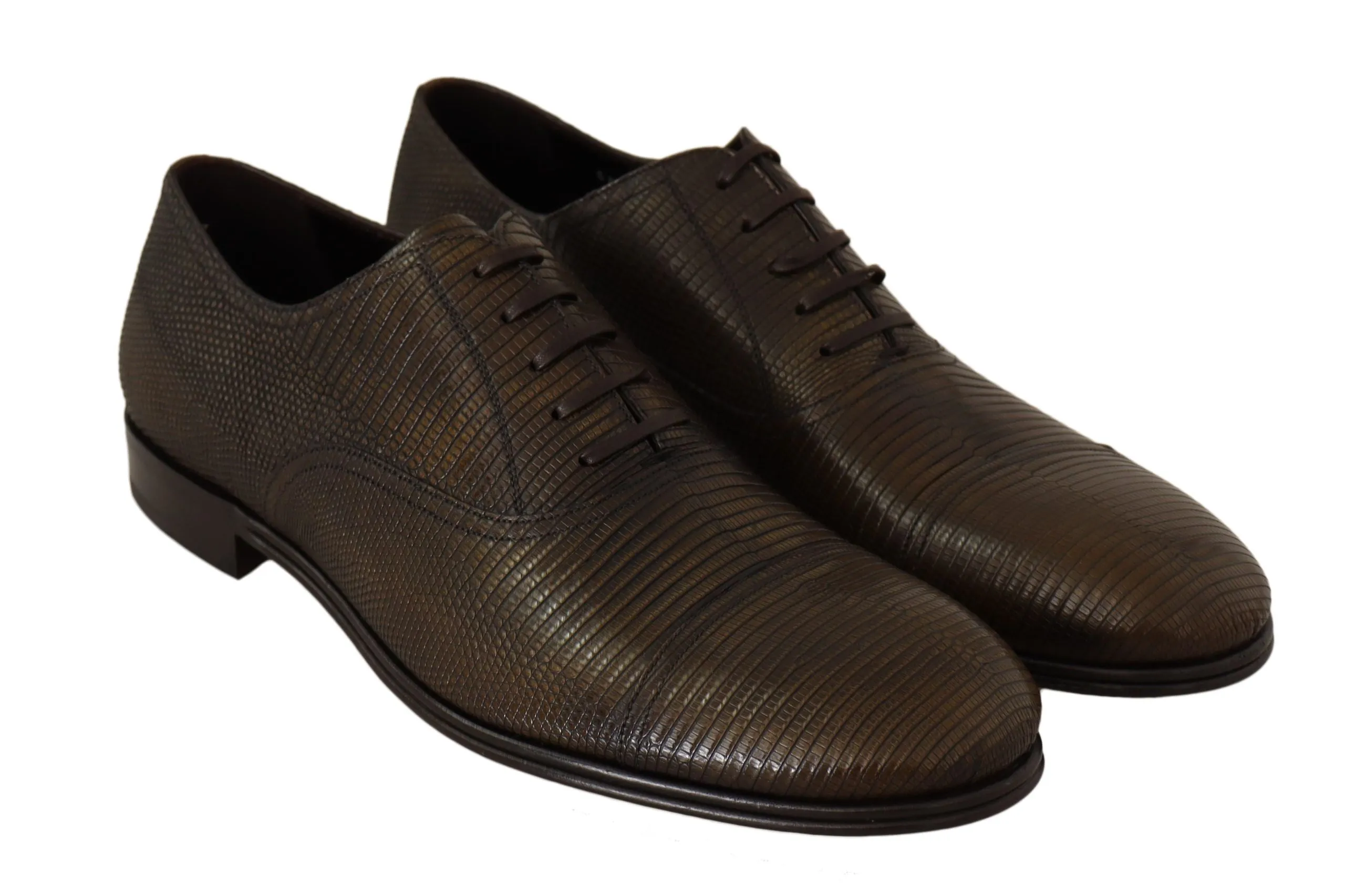 Dolce & Gabbana Elegant Shiny Leather Oxford Shoes