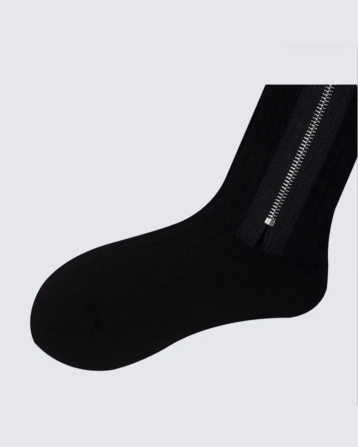 Fashion Zipper Design Socks