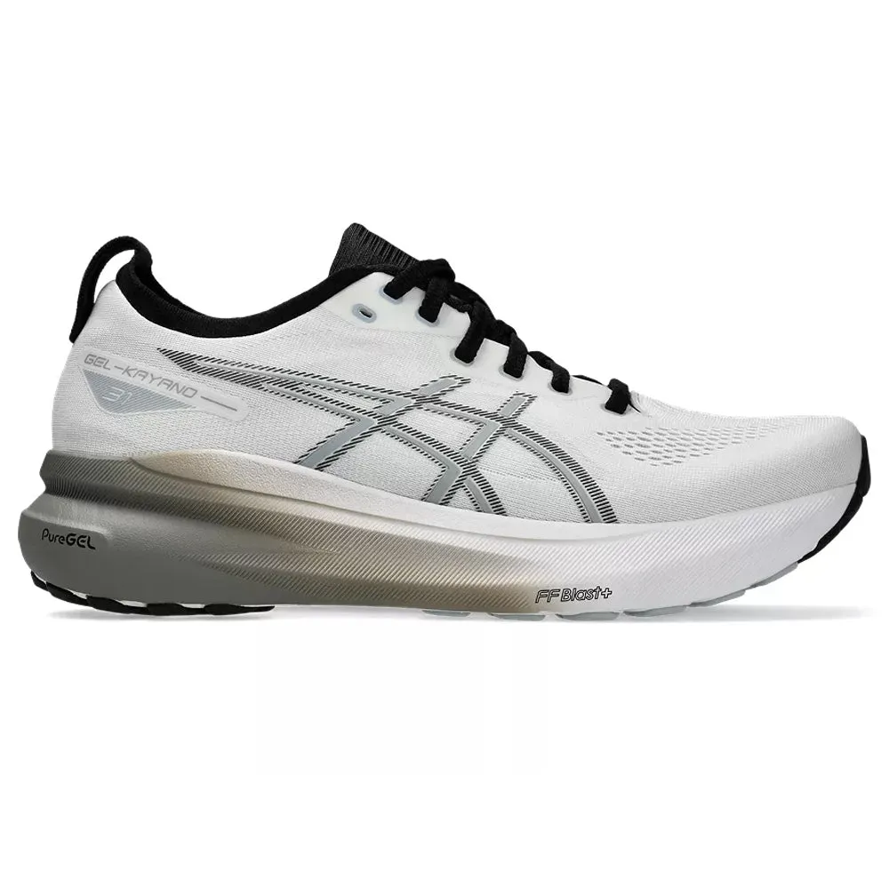 Men's Asics Gel-Kayano 31, White/Piedmont Grey, 12 D Medium