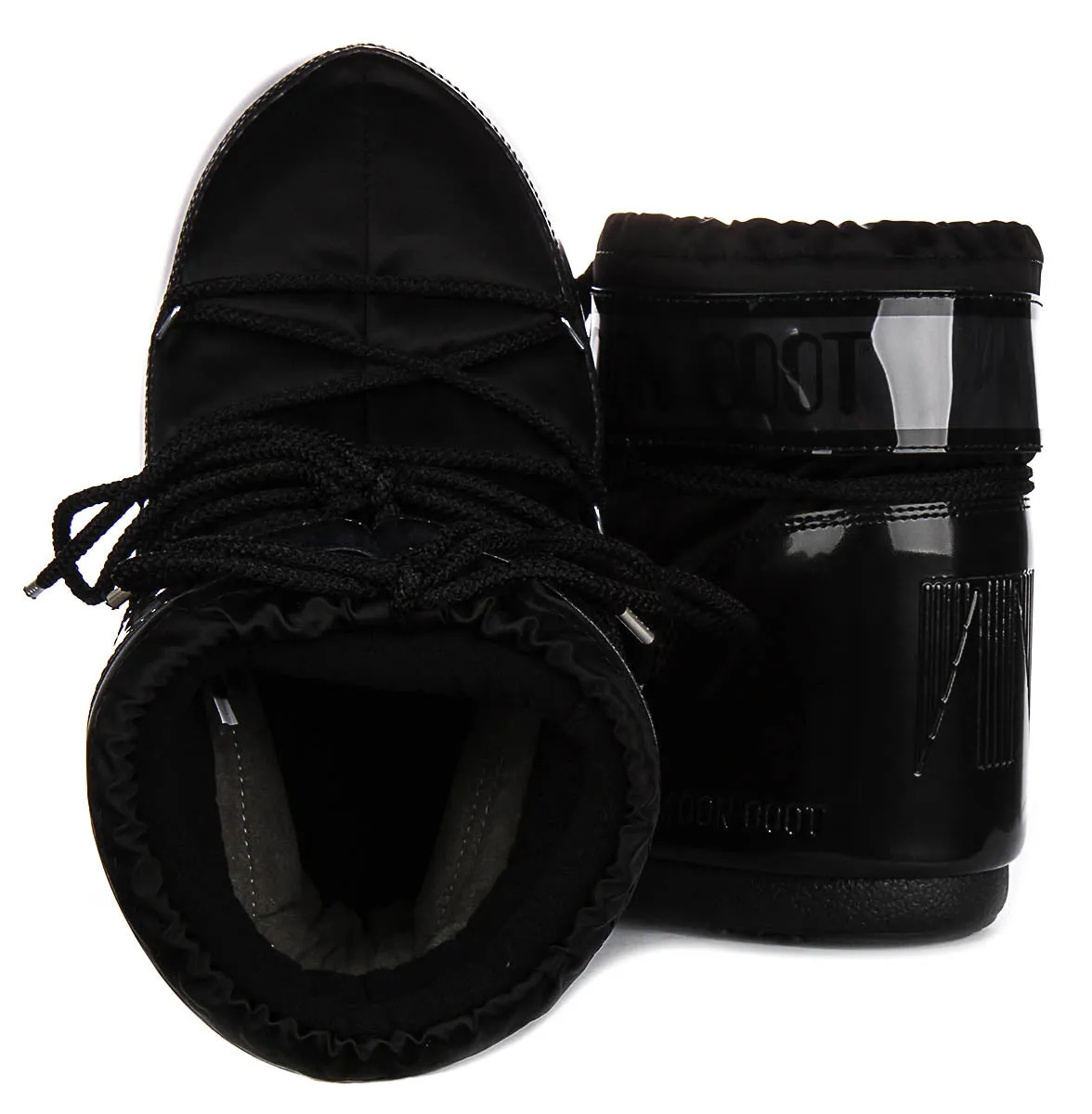 Moon Boot Icon Low Glance In Black Patent For Women