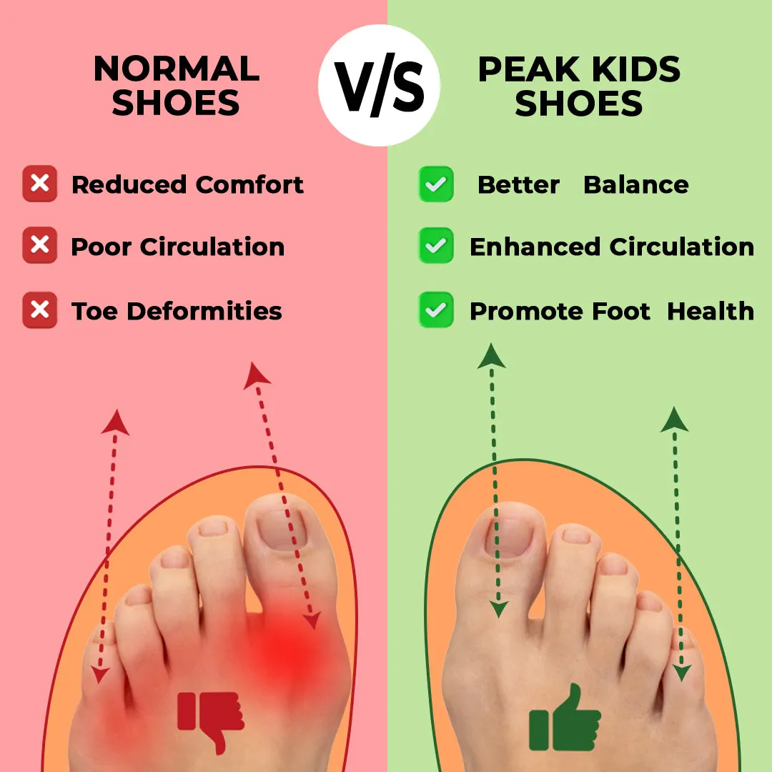 Peak Footwear SwiftStride - Lightweight Quick-Dry Barefoot Shoes for Kids