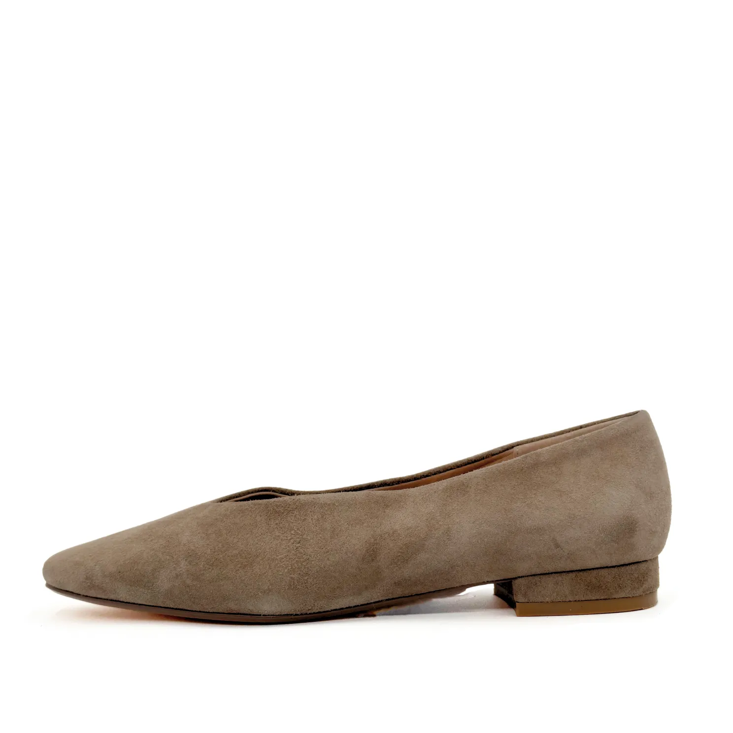 Slick Suede Ballet Flats