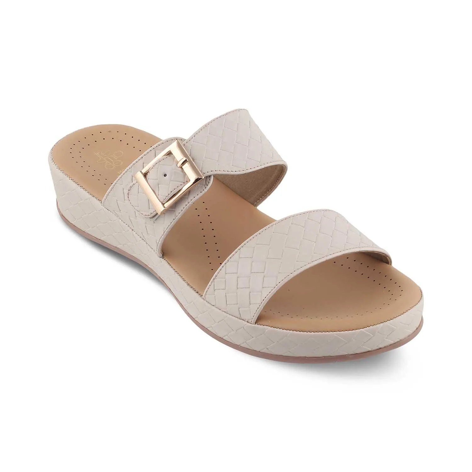 The Agros Beige Women's Casual Flats Tresmode