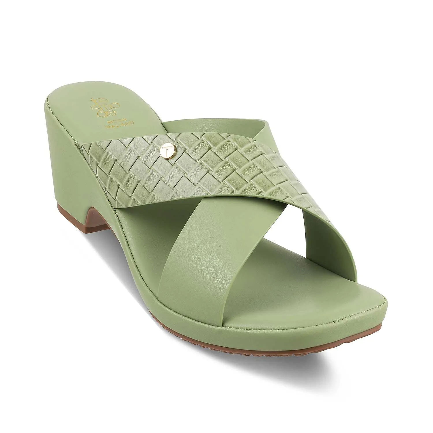 The Coopers Green Women's Dress Block Heel Sandals Tresmode