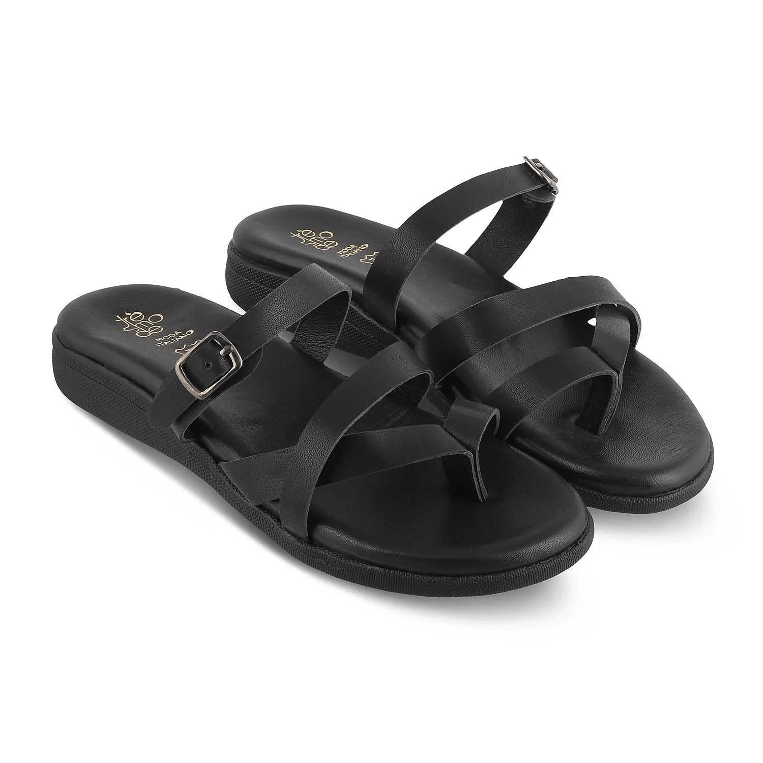 The Mos Black Women's Casual Flats Tresmode