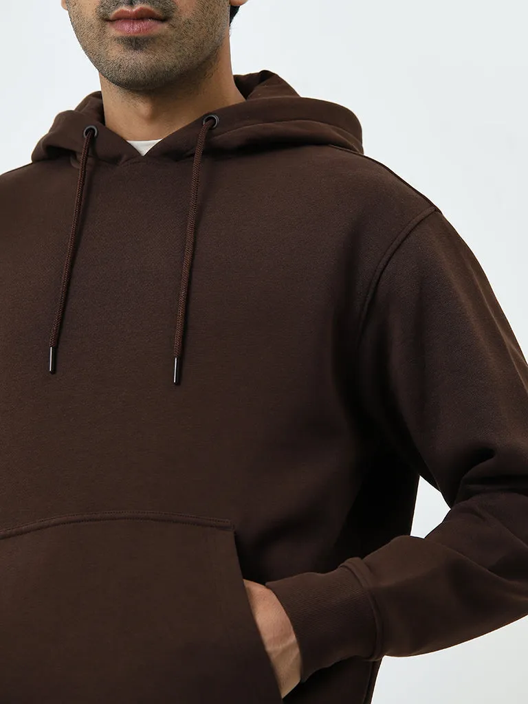 WES Casuals Brown Relaxed-Fit Sweatshirt