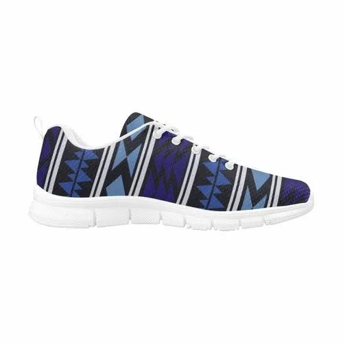 Womens Sneakers, Blue Horizon Aztec Print Running Shoes