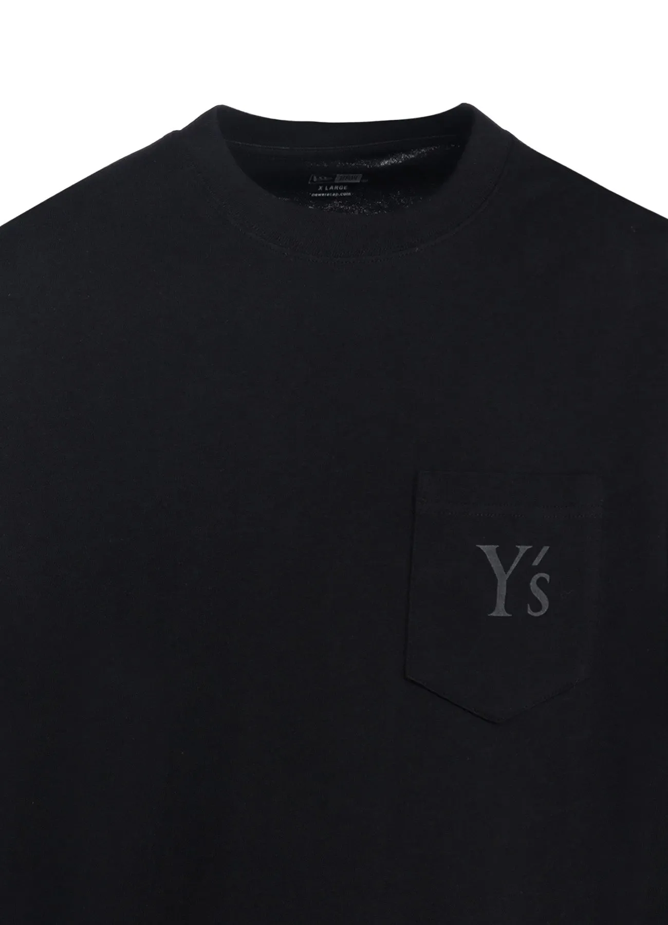 Y's × New Era LONG SLEEVE COTTON POCKET TEE